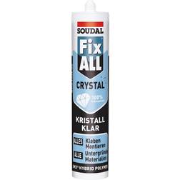 Soudal FIX ALL CRYSTAL Adhesive sealant Factory colour Glassy 1pcs