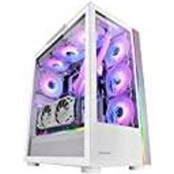 Mars Gaming Mc-ultra White Big Tower E-atx Xxl Dual Led Argb Dual Window Dual Structure