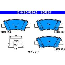 ATE 13.0460-5650.2 Jeu de Plaquettes de Frein Avec Accessoires Hyundai Tucson, i30 III 3/5 Portes, i40 CW, KIA: Carens 4