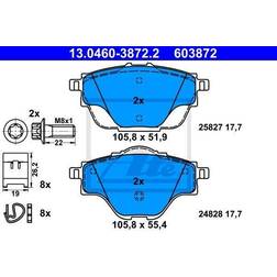 ATE Bremseklodser 13.0460-3872.2