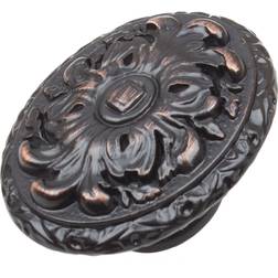 GlideRite 2 Inch Old World Ornate Oval Cabinet Knobs 10 Pack Oil Rubbed Bronze Finish