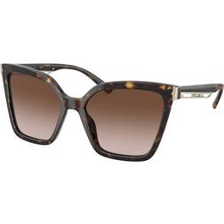 Bvlgari BV8253 Sunglasses - Havana Brown Gradient