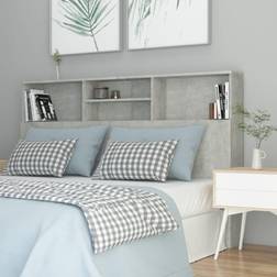 vidaXL opbevaring 160x19x103,5 betongrå Sengegavl 160cm