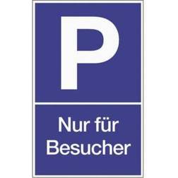 HP Autozubehör Parkplatzbeschilderung Parken f.Besucher L250xB400mm Ku.blau/weiß
