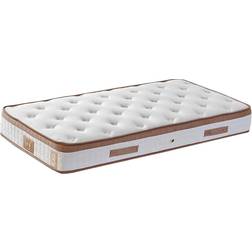 Hvid Brun Springmadras Boxmadras