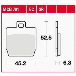 TRW Allround Organic Mbk Ew 50 Stunt Front Brake Pads