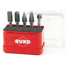 Ruko 116004 Burr Carbide metal 10 mm Shank diameter 6 mm 5-piece