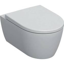 Geberit iCon Set Wand-WC mit WC-Sitz, spülrandlos, Tiefspüler, geschlossene Form, 6l, 501664