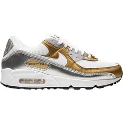 Nike Air Max 90 SE Metallic - W White/Gold-Tone/Wilver-Tone