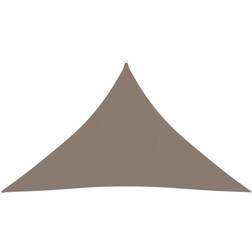 vidaXL solsejl 2,5x2,5x3,5 m trekantet gråbrun