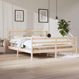 vidaXL Bed Frame without Mattress 200x200 cm Brown