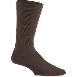 Pair Footnurse Oedema Extra Wide Cotton Socks - Black