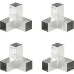 vidaXL Y Shape Post Connectors 4 pcs 71 x 71 mm 110cm