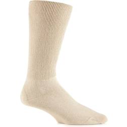 IOMI Pair Footnurse Oedema Extra Wide Cotton Socks - Beige