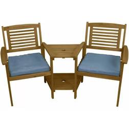 Jardí Sitzgruppe Braun Loveseat Gartenbank Mit Kissen Sofa