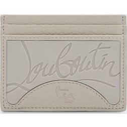 Christian Louboutin Kios embossed leather cardholder - grey One