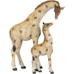 Something Different Mother And Baby Giraffe Neutral Christmas Tree Ornament 4pcs