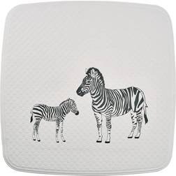 Ridder Alfombrilla De Ducha Zebra Blanco Y Negro 54x54 cm