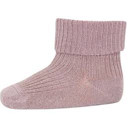 mp Denmark Glimmer Rib Strømper Mauve Shadows