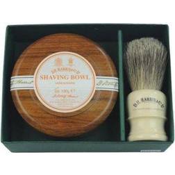 D.R. Harris Shaving Soap Sandalwood Mahogny and Shaving Brush Presentförpackning