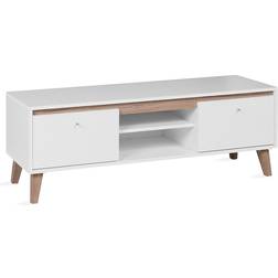 Andrarum Providence D111 Roble Sanremo + Mate Blanco 135 x 47 x 40 cm Mueble de TV