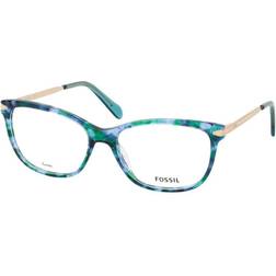 Fossil 7150 086, including lenses, RECTANGLE Glasses, FEMALE