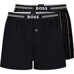 HUGO BOSS Herren Boxer, 2er Pack, Sortiert, Black