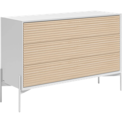 Kave Home Marielle White/Ash Veneer Kommode 116x76cm