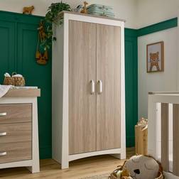 CuddleCo Ada 2 Door Nursery Wardrobe White Ash