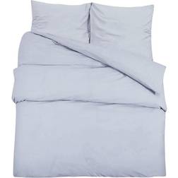 vidaXL Ensemble De Taie d'Oreiller Chambre à Coucher Maison Intérieur Gris 140x200 cm Microfibre Légère Housse de couette Gris (200x140cm)