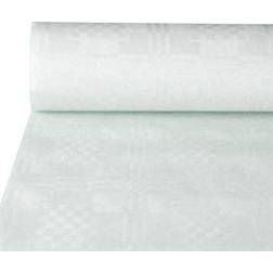 Papstar Nappe damassée 50 m x 0,8 m blanc (Carton)