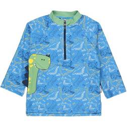 Sterntaler Camisa de baño de manga larga Dino azul