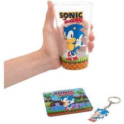 Bandai Sonic The Hedgehog Glass. Gift Set