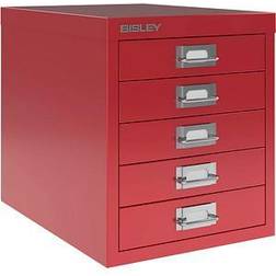 Bisley MultiDrawer L125 Schubladenschrank kardinalrot 5 Schubladen 27,9 x 38,0 x 32,5 cm