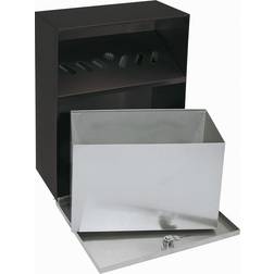 Wedo 170 38112 Rektangulær 6.8 L Sort Grå Rustfrit Stål 280 mm 140 mm