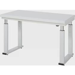 Rau Établi adlatus 600 réglable en hauteur électriquement plan de travail avec revêtement stratifié dur 1250 mm x 700 mm