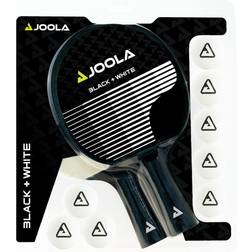 Joola Set Di 2 Racchette Allround Nero + Bianco E 8 Palle 40+