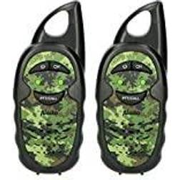 Alecto FR-05CM Walkie Talkie Set Kinder Reichweite von bis zu 3 Kilometern, camouflage schwarz/grün Kinder