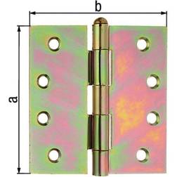 Scharnier H.100 mm B.100 mm S.2.5 mm STA Galv.Gelb Verz.quad.GAH Porta Interna S 0502-Y (100x)