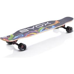 Byox Byox Skateboard longboard 42 tum dancing stil PU-hjul ABEC-9 upp till 100 kg rem, färg: svart