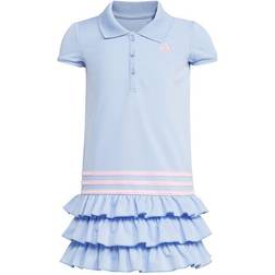 adidas Girl's Short Sleeve Polo Dress - Light Blue (AZ4616)