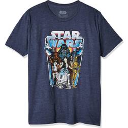 Fifth Sun Star Wars Boys Classic Battle Logo Graphic Tee T Shirt - Navy Heather