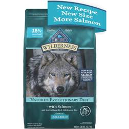 Blue Buffalo Wilderness High Protein Natural Large Breed Dry Dog Food Wholesome Grains, Salmon