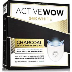 Active Wow 24k White Charcoal Teeth Whitening Kit