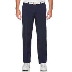 PGA tour Men's Performance Flat Front Pant - Dark Navy