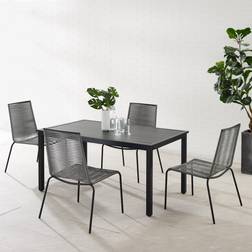 Crosley Fenton 5Pc Wicker/Metal Patio Dining Set