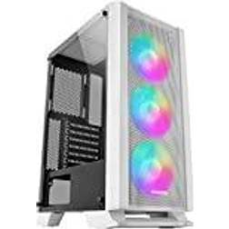 Mars Gaming MC-C White PC ATX Case Metal-Mesh Front Panel 120mm