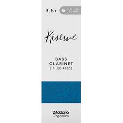 Rico D'Addario Organic Reserve Bass Clarinet Reeds, 3.5 5 Pack