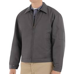 Red Kap Men's Slash Pocket Jacket Gray