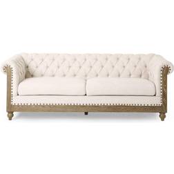 Christopher Knight Home Castalia Nailhead Trim Chesterfield Sofa 3 Seater
